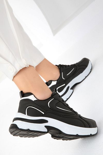 SOHO 19686 Model Black-White Women's Sneakers