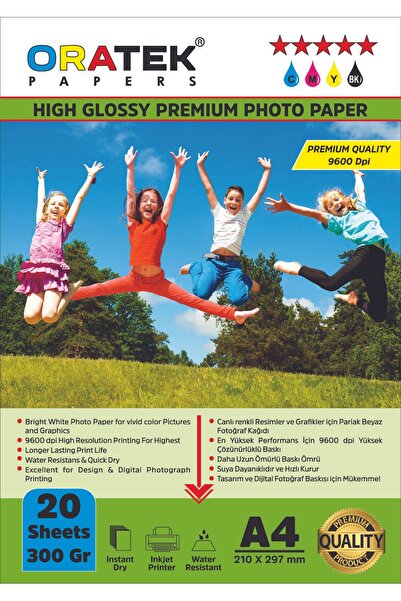 ORATEK Papers Everyday Premium Double Sided (çift Taraflı) Parlak A4 Fotoğraf...