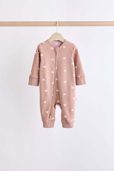 Next Baby 100% Organic Cotton Pink Heart/Polka Dot 4-Piece Sleeping Bag Set Alyk79494