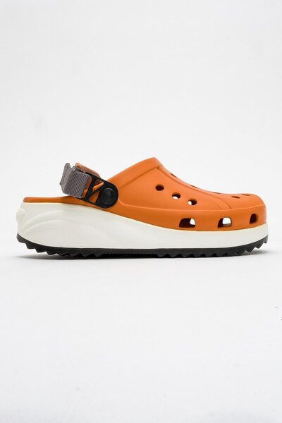 Ccway Sabo Women's Slippers - Velcro, ORANJ WHITE BLACK