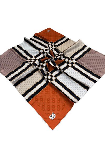 Levidor Πορτοκαλί Twill Μεταξωτό Φουλάρι - 3031-01