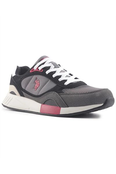 U.S. Polo Assn. US Polo Assn.Lemar 4Fx - мъжки сиво-червено-черни маратонки за бягане и тренировка