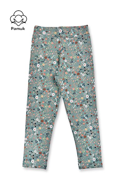TWOO KİDS Fete - Jambiere lungi de vară confortabile cu imprimeu floral