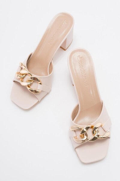 Ccway Γυναικείες παντόφλες με αγκράφα TEN SKIN