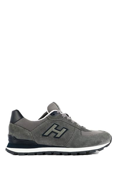 Hammer Jack Peru Genuine Leather Grey-Navy Blue Women's Sneakers