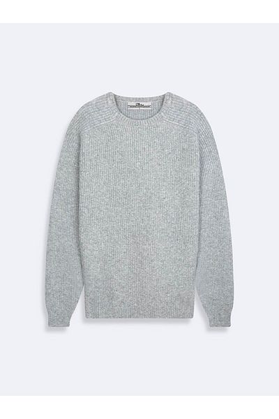 Ltb O-Neck Long Sleeve Knitwear Gray Sweater