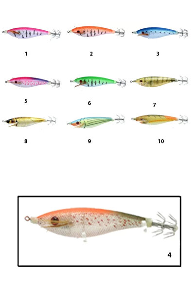 CAPTAIN 3010 Kalamar Zokası 7cm Flash Filinta Squid 4