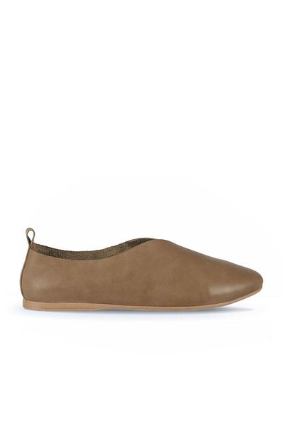 Bueno Shoes Balerini de damă din piele verde - Model 01wn0702
