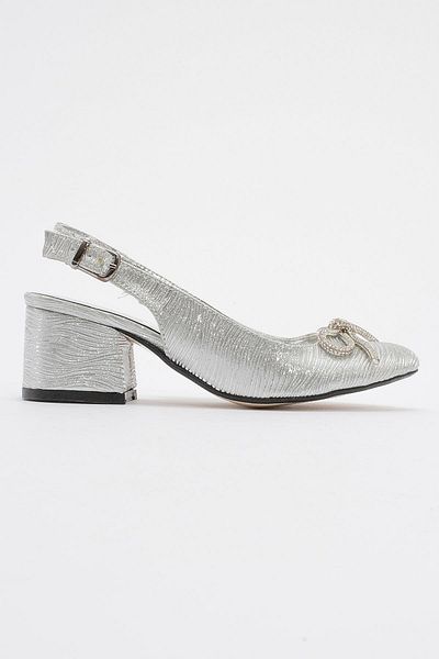 Ccway Non-Slip Base Stone Women's Ballet Flats Silver