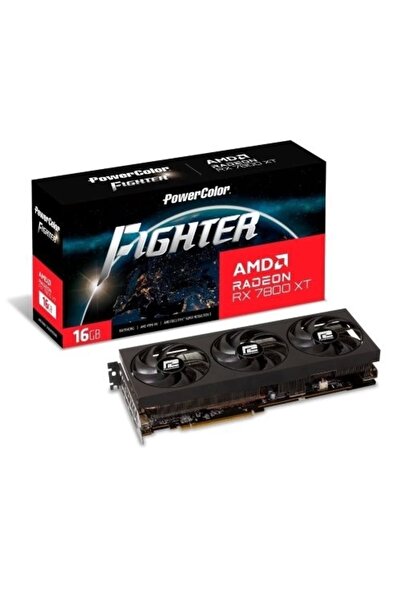 POWERCOLOR Fıghter Rx 7800xt 16g-f/oc Gddr6 256bit