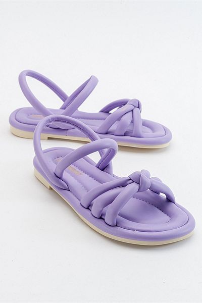 Ccway Single Strap Knuckle Women's Sandals Lilac