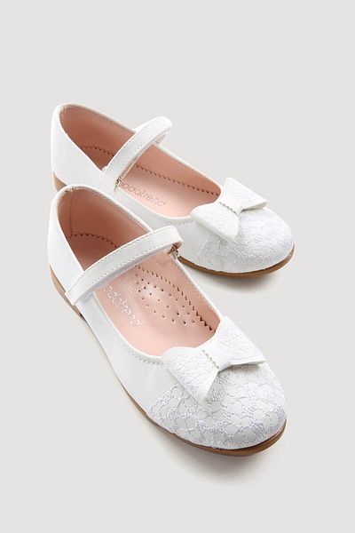Ccway Children's Lace Shoes 26-30 White