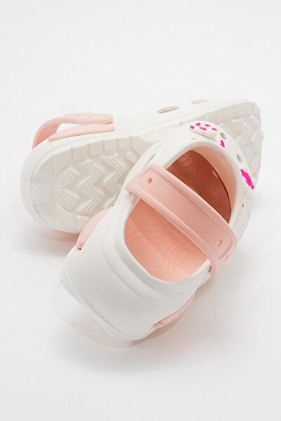 Ccway Women's flat slippers white powder