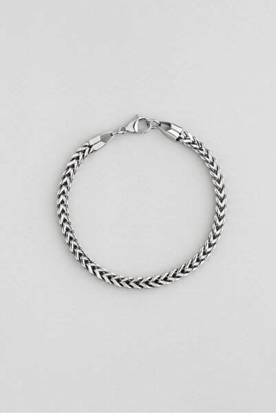 So CHIC... Klasik Örgü Tasarım Erkek Çelik Bileklik