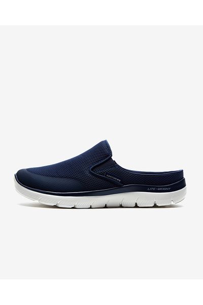 SKECHERS حذاء رياضي مفتوح من الخلف للرجال باللون الأزرق الداكن من Summits232296tk Nvy