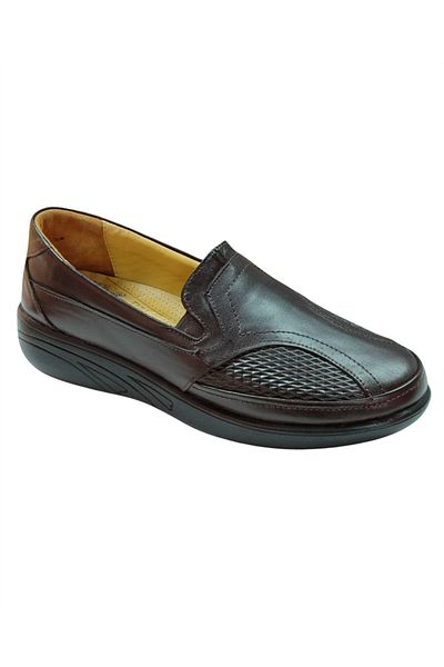 Riverland Z-57 Women's Orthopedic Brown Color Casual Shoes - Laceless