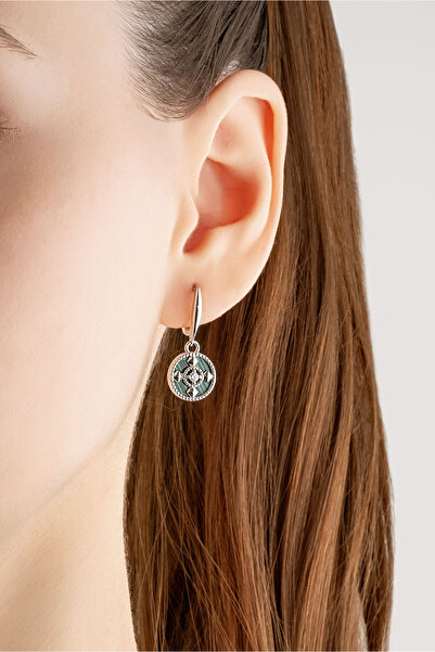 So CHIC... Serenity 18 Ayar Beyaz Altın Kaplama Gümüş Küpe