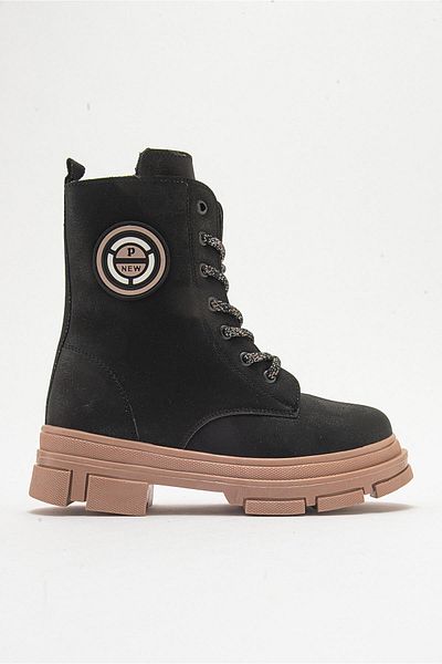 Ccway Αντιολισθητικά Παιδικά Μποτάκια BLACK SOME