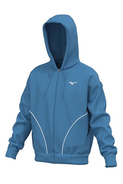 MIZUNO Ανδρικό Φούτερ Αθλητικών FW 2024 - Μπλε/Λευκό - XL