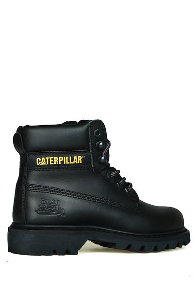 Caterpillar Дамски ботуши от кожа в цвят Колорадо, черни