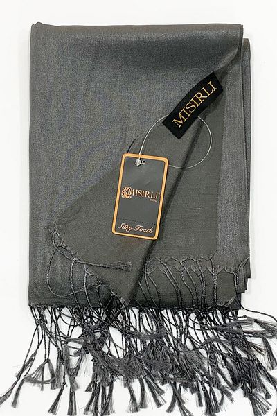 Mısırlı Silk Look Shawl - Smoked