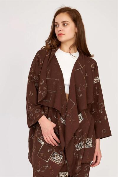 Bohem Stil Boho Şalvar Pantolon Asimetrik Ceket Takım
