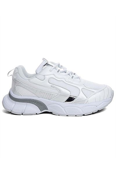 Conpax 5905 Zn Women's White-Silver Daily Sports Shoes