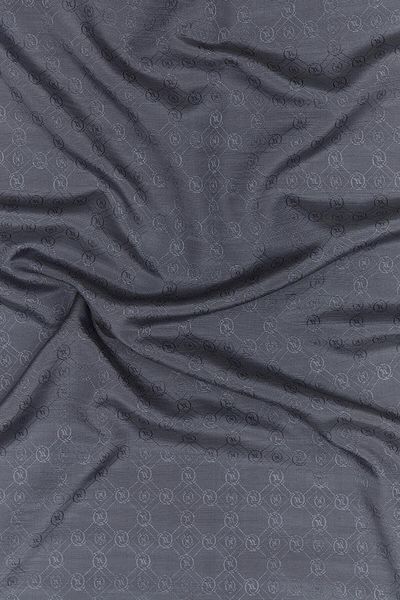Vakko Cotton Silk Shawl - New Hologram - Anthracite