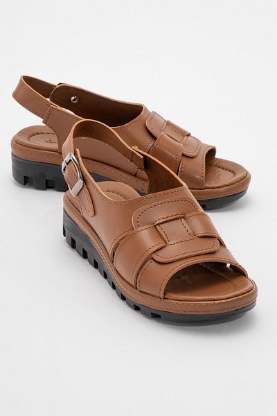 Ccway Sandale zilnice pentru femei cu piele bronzată