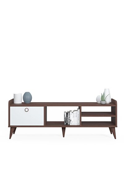 Ruum Store By Doğtaş Vena Tv Ünitesi Kapaklı Ceviz Opak Beyaz