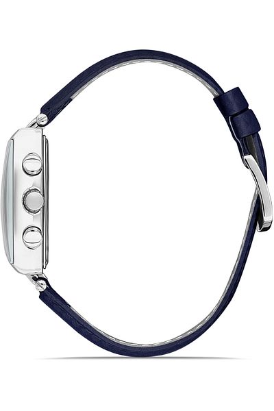 DAVID GUNER Silver Coated Blue Dial Men's Watch Dg-8056Gb-L3