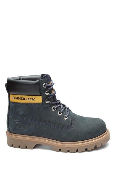 Hammer Jack Γυναικείες μπότες από γνήσιο δέρμα Petrol Blue Nubuck
