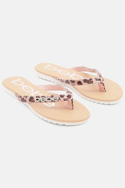 Bebe Kid Girls Slip On Sandals, Beige