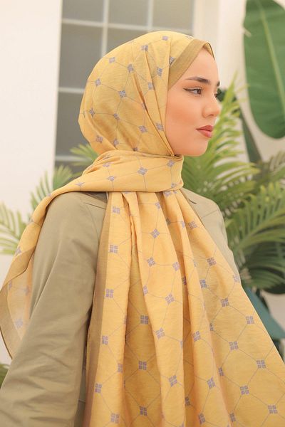 Silk Home Olinda Shawl - 49003 - Κίτρινο Πράσινο Μπλε