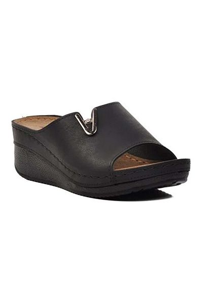 KCMN Papuci pentru femei Aryan 38-973 D.r Black Ortopedici Recomandati