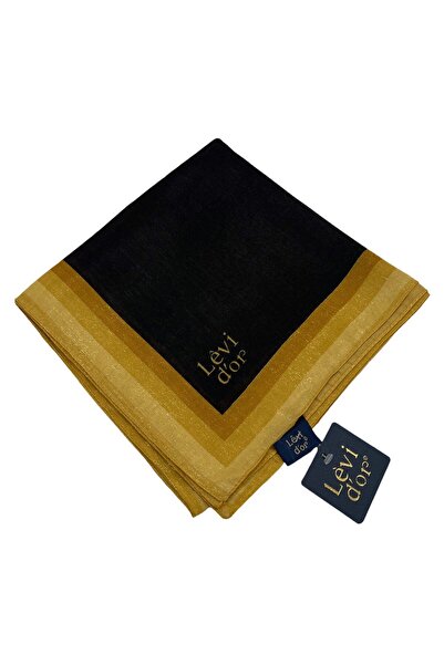 Levidor Κεχριμπαρένιο Κασκόλ - Μαύρο Χρυσό