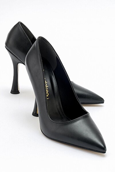 Ccway Γυναικείο στιλέτο ΜΑΥΡΟ ΔΕΡΜΑ