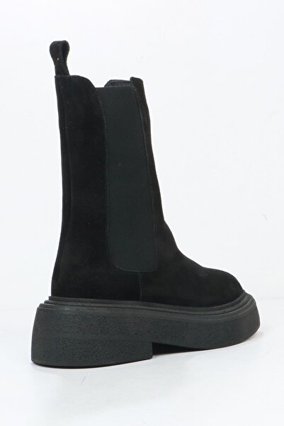 Hammer Jack Γυναικείες μπότες εξωτερικού χώρου Sorte Γνήσιο Δερμάτινο Μαύρο