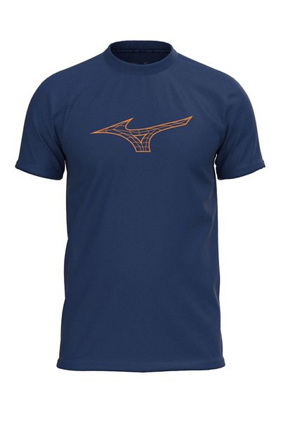 MIZUNO Αθλητικό Rb Ανδρικό T-Shirt Navy Blue