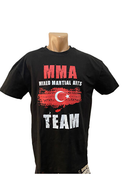 Octagon Tişört MMA Türkiye Baskılı Siyah