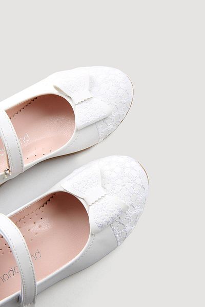 Ccway Children's Lace Shoes 26-30 White