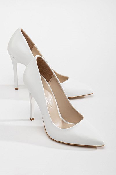 Ccway Women's Stiletto White Skin