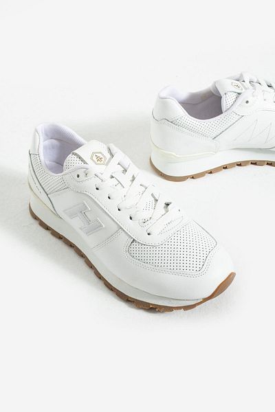 Hammer Jack Peru Genuine Leather White Crepe Men's Sports Shoes
