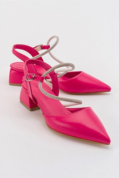 Ccway Sandale cu toc pentru femei Stoned FUJE SKIN