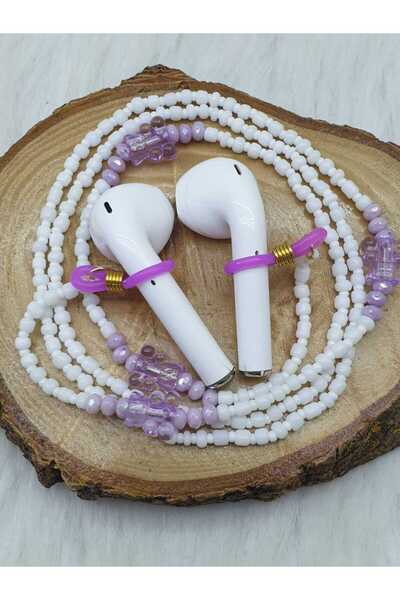 HAPPY HANDMADE سلسلة AirPods من الجيل الجديد مع دمية دب صغيرة من الجيلي، مجوه...