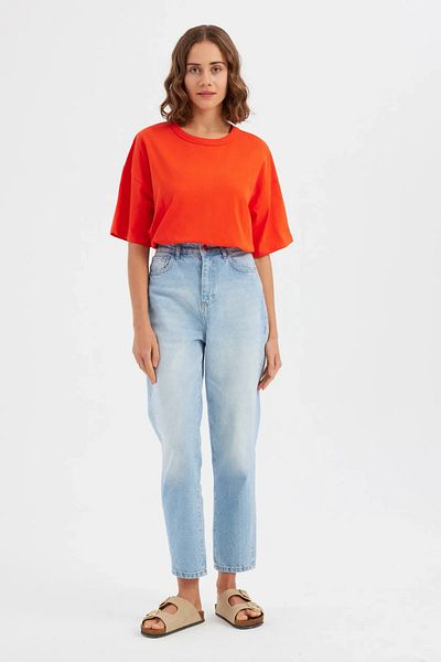 Hiccup Tricou relaxat cu mânecă scurtă cu decolteu