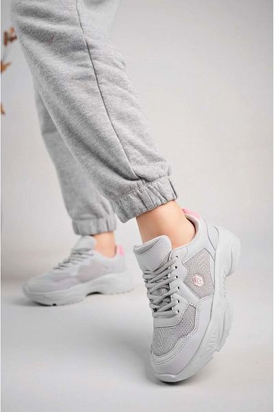 KCMN Lambırlent 9972 Αθλητικά παπούτσια Unisex με χοντρή σόλα ΓΚΡΙ