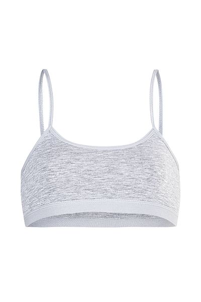 ÖZKAN underwear Özkan 42324 - Εύκαμπτο και άνετο βαμβακερό μονό ζέρσεϊ σουτιέν προπόνησης για κορίτσια, 3 πακέτο
