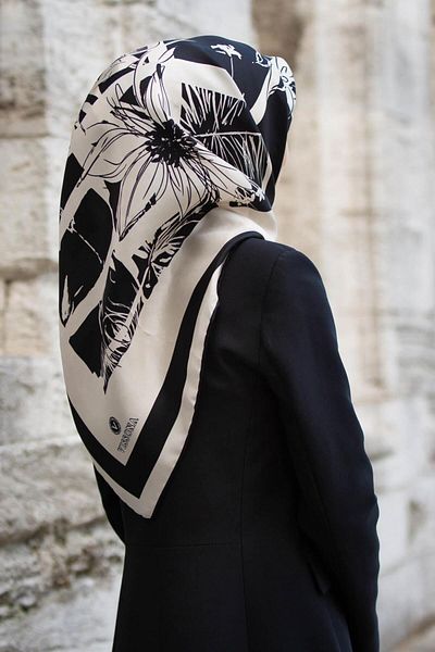 Vissona Μεταξωτό κασκόλ Twill - 51019 - 0003-0001