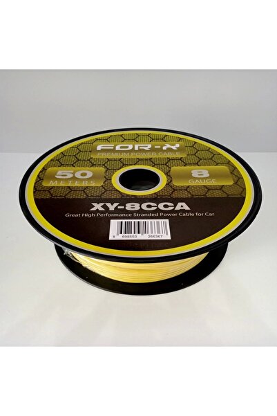 For-X Amfi Tesisat Güç Kablosu 8ga - Xy-8 Cca Oto Anfi 8ga Power Kablosu 1 Metre
